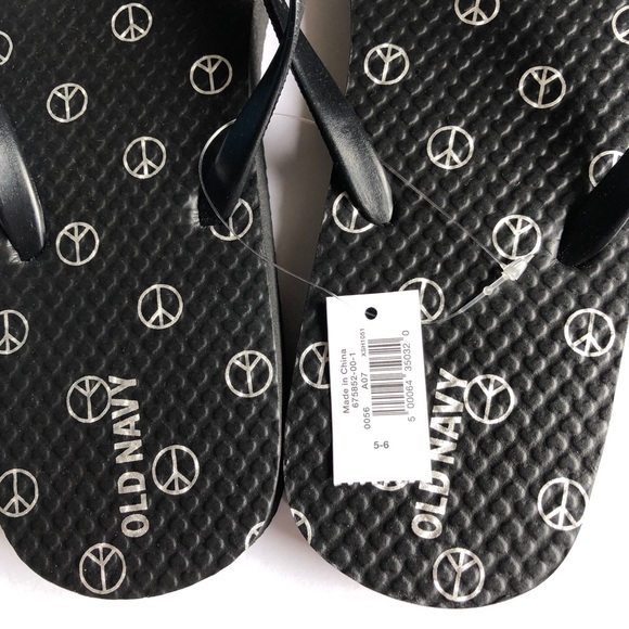 3/$15 NEW OLD NAVY Flip Flop Peace Sandals Kids - Picture 3 of 16